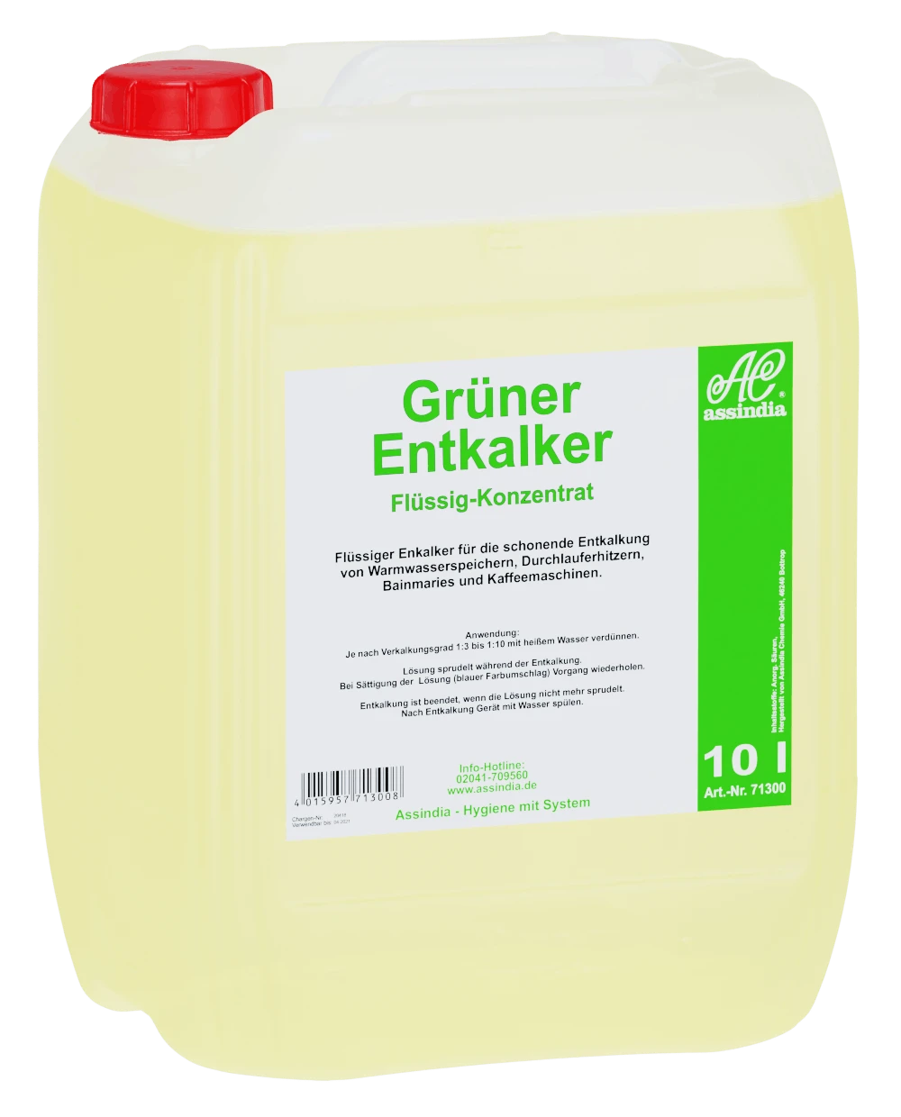 Assindia Grüner Entkalker 1000ml 2 Assindia Grüner Entkalker 1000ml – Bild 2