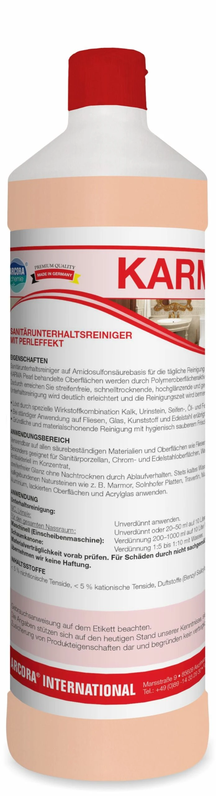 Null Dreiturm SANIfris+ Schonender Sanitärunterhaltsreiniger 1 L Flasche 6 Null Dreiturm SANIfris+ Schonender Sanitärunterhaltsreiniger 1 L Flasche – Bild 6