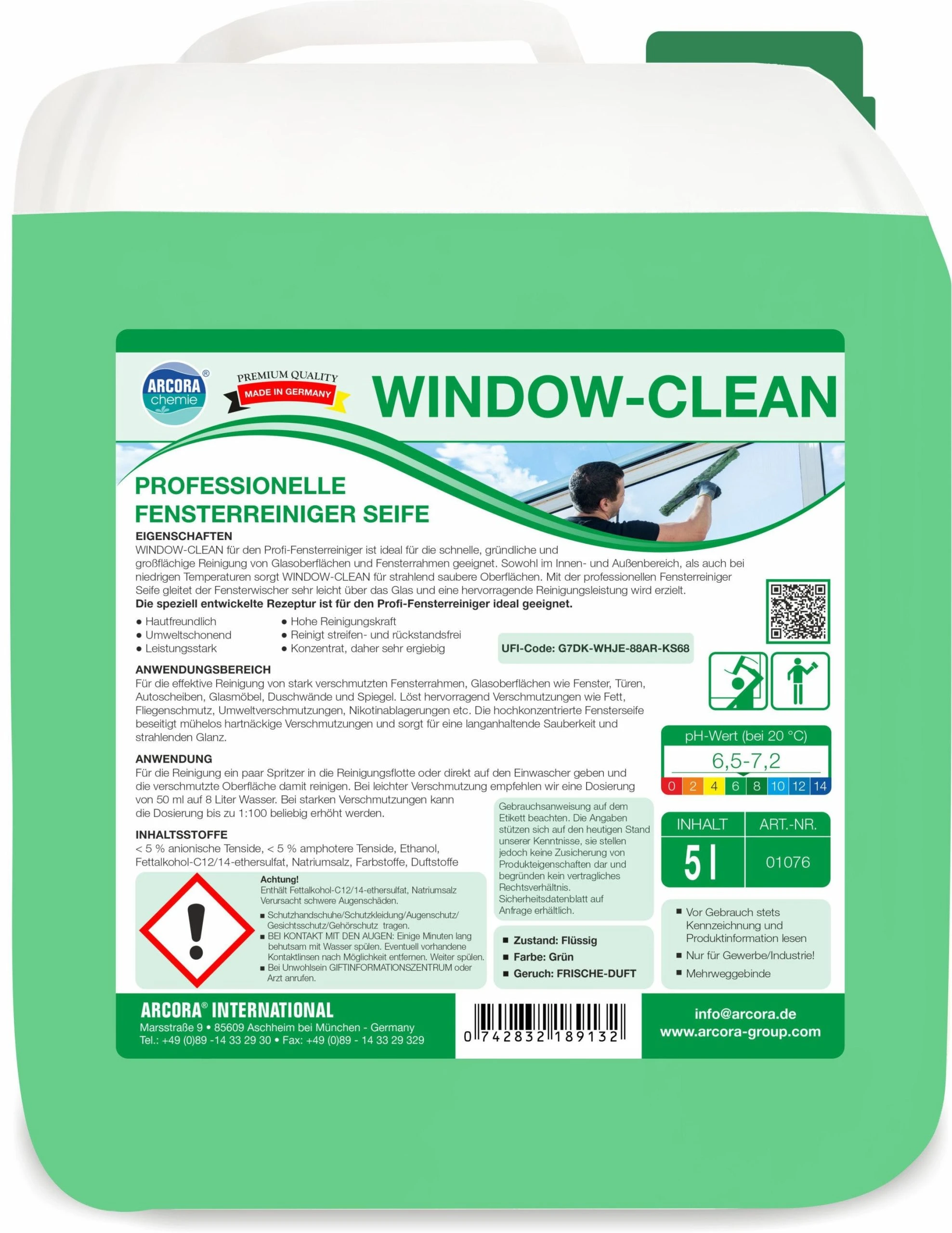 Dr-becher Dr. Becher "Dr. Becher" Fensterreiniger Konzentrat 1 L Dosierflasche 5 Dr-becher Dr. Becher "Dr. Becher" Fensterreiniger Konzentrat 1 L Dosierflasche – Bild 5