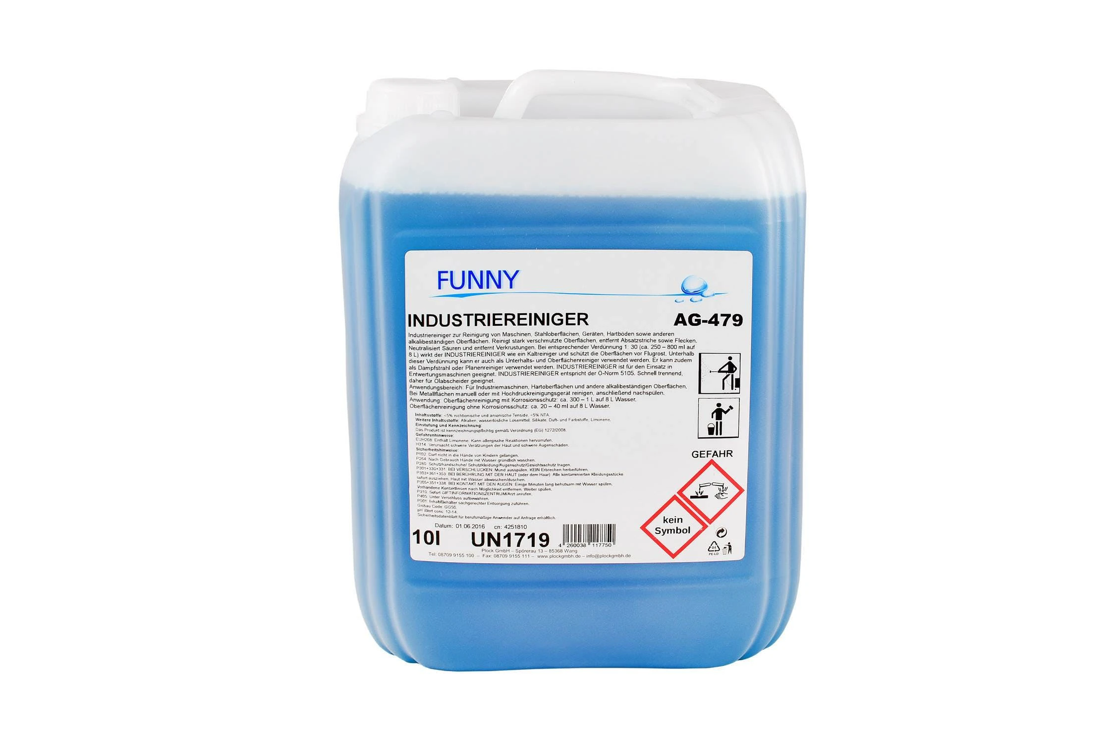 Funny Industriereiniger, 10 Liter, Fettlösend 1 Funny Industriereiniger, 10 Liter, Fettlösend