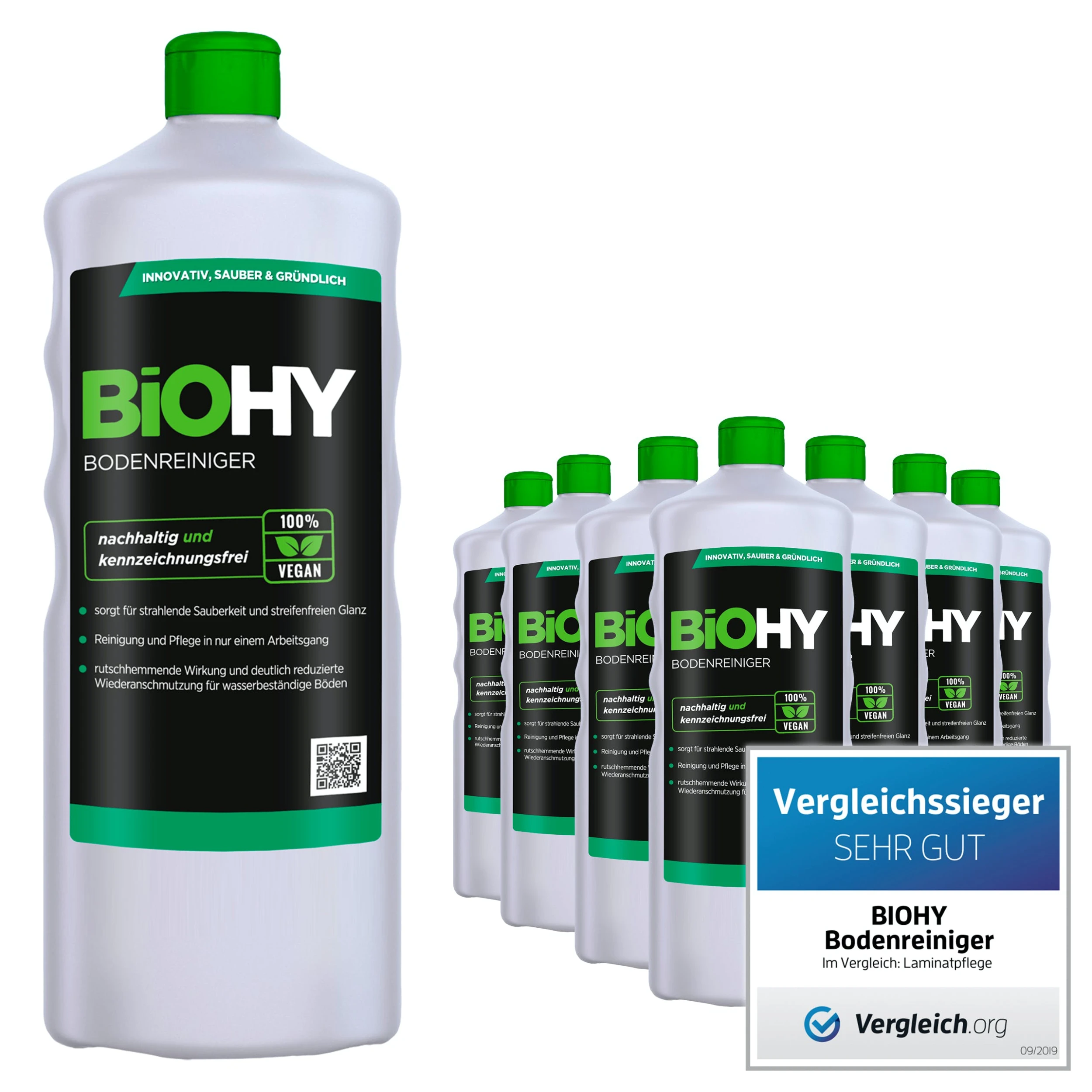 BiOHY Bodenreiniger (480x1l Flasche) | Konzentrat Für Alle Reinigungsgeräte Und Alle Hartböden | Angenehmer Geruch Und Streifenfreie Reinigung 5 BiOHY Bodenreiniger (480x1l Flasche) | Konzentrat Für Alle Reinigungsgeräte Und Alle Hartböden | Angenehmer Geruch Und Streifenfreie Reinigung – Bild 5