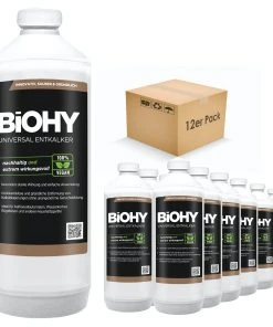 Null BiOHY Universal Entkalker (12x1l Flasche) | Konzentrat Für 20 Entkalkungsvorgänge Pro Flasche | Kompatibel Mit Allen Kaffeevollautomaten