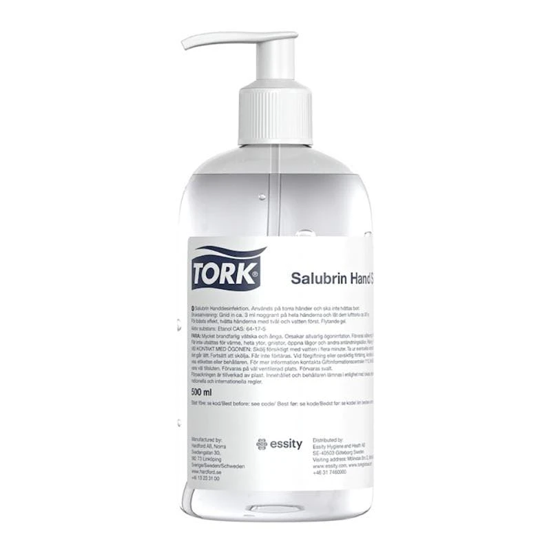 TORK Salubrin Händedesinfektionsgel 911103 Hygienische Händedesinfektion 500 Ml Flasche 1 TORK Salubrin Händedesinfektionsgel 911103 Hygienische Händedesinfektion 500 Ml Flasche
