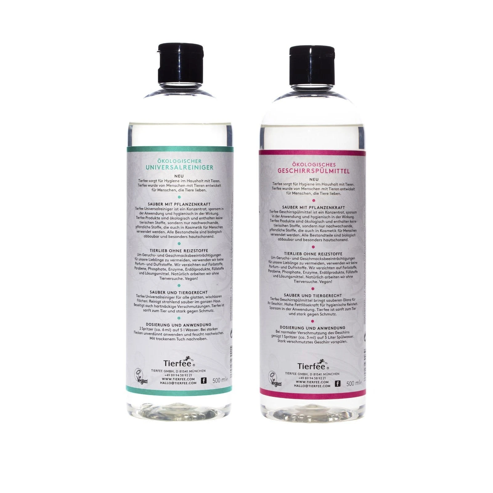 Null Tierfee-Set Ökologischer Universalreiniger + Geschirrspülmittel, Je 500 Ml 6 Null Tierfee-Set Ökologischer Universalreiniger + Geschirrspülmittel, Je 500 Ml – Bild 6