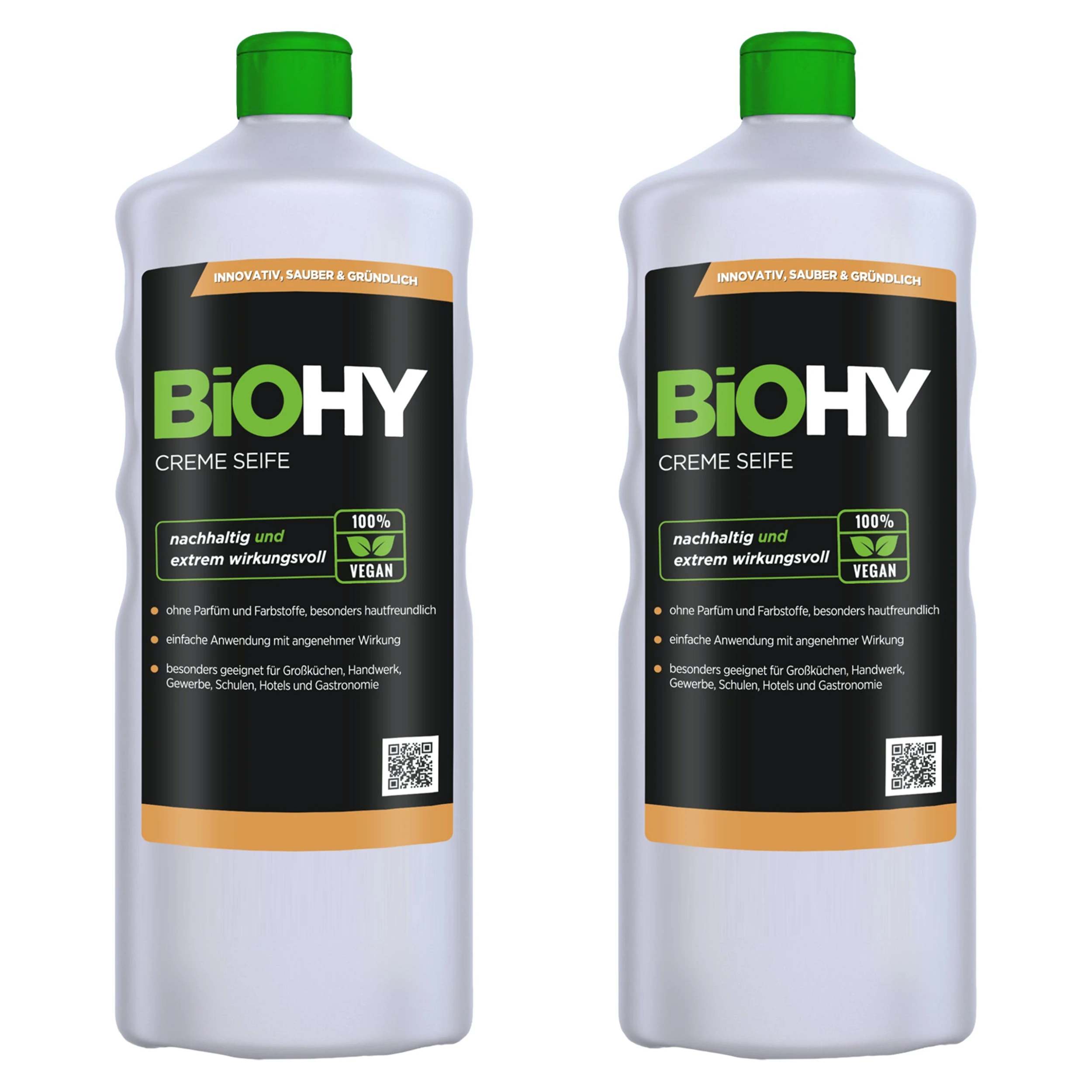 Null BiOHY Creme Seife (9x1l Flasche) | Hautschonende, Rückfettende Und Geruchsneutrale Handseife PHOSPHATFREI | Ohne Parfüm Und Farbstoffe 3 Null BiOHY Creme Seife (9x1l Flasche) | Hautschonende, Rückfettende Und Geruchsneutrale Handseife PHOSPHATFREI | Ohne Parfüm Und Farbstoffe – Bild 3