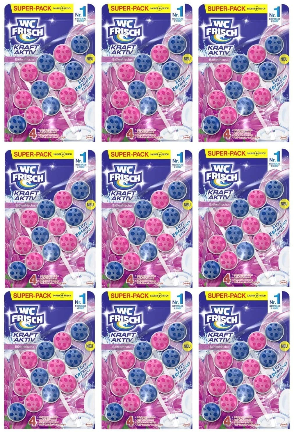 Null WC-Frisch Kraft Aktiv Duftspüler Blütenfrische 5x150g WC Reiniger Reinigung 2 Null WC-Frisch Kraft Aktiv Duftspüler Blütenfrische 5x150g WC Reiniger Reinigung – Bild 2