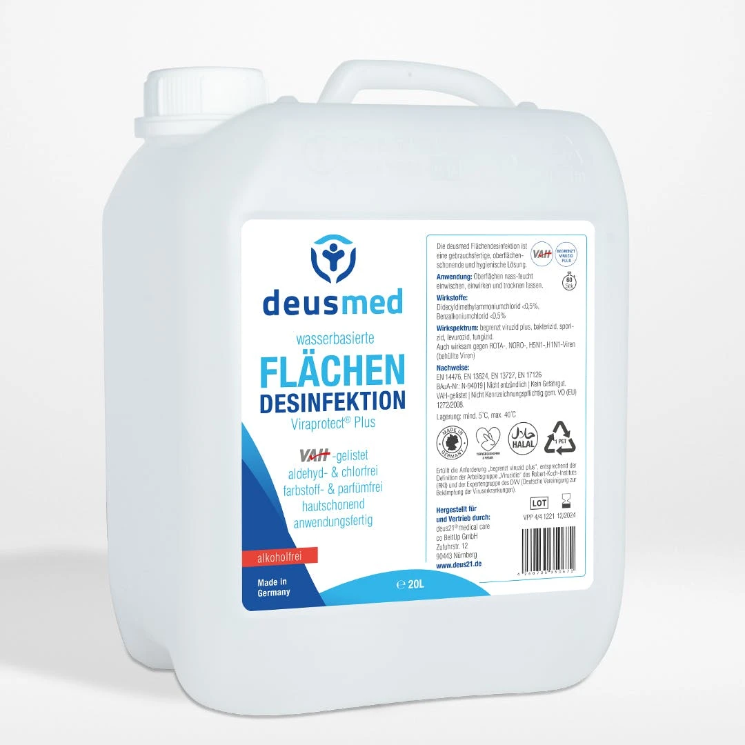Null 20 Liter | ALKOHOLFREIE Flächendesinfektion | DEUSMED | VAH Gelistet 1 Null 20 Liter | ALKOHOLFREIE Flächendesinfektion | DEUSMED | VAH Gelistet