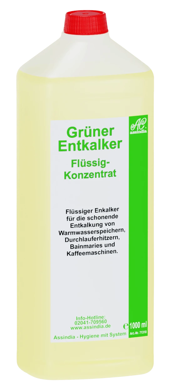 Assindia Grüner Entkalker 1000ml 1 Assindia Grüner Entkalker 1000ml