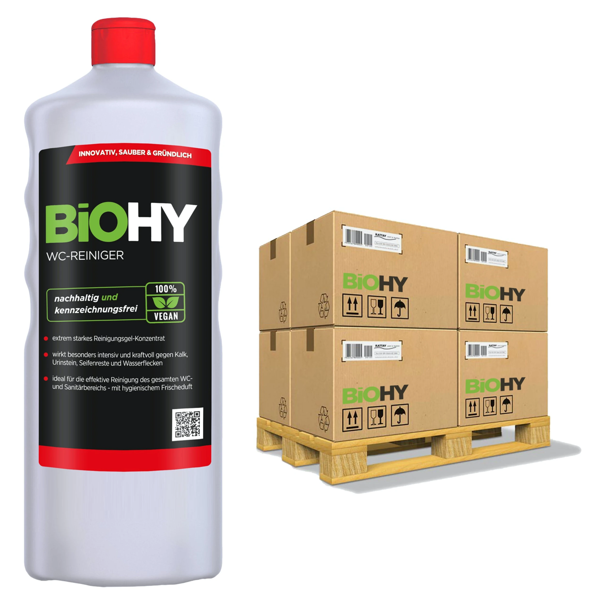 BiOHY WC-Reiniger (2x1l Flasche) | EXTRA STARK | Profi Bio Konzentrat | Dickflüssiges Reinigungs-Gel | Ideal Gegen Urinstein 5 BiOHY WC-Reiniger (2x1l Flasche) | EXTRA STARK | Profi Bio Konzentrat | Dickflüssiges Reinigungs-Gel | Ideal Gegen Urinstein – Bild 5