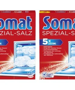 Somat Spezial-Salz 4er Pack Spülmaschinensalz Geschirrspülleistung 4x1,2kg