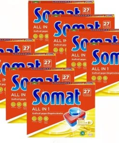 Somat 7 All In 1 Multi Aktiv Spülmaschinentabs 8x27 Tabs Geschirrspülreiniger