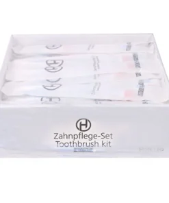 Hygostar 500x Zahnpflege-Set Weiss 14,5 Cm Lang Zahnbürste Zahncreme Einwegzahnbürste