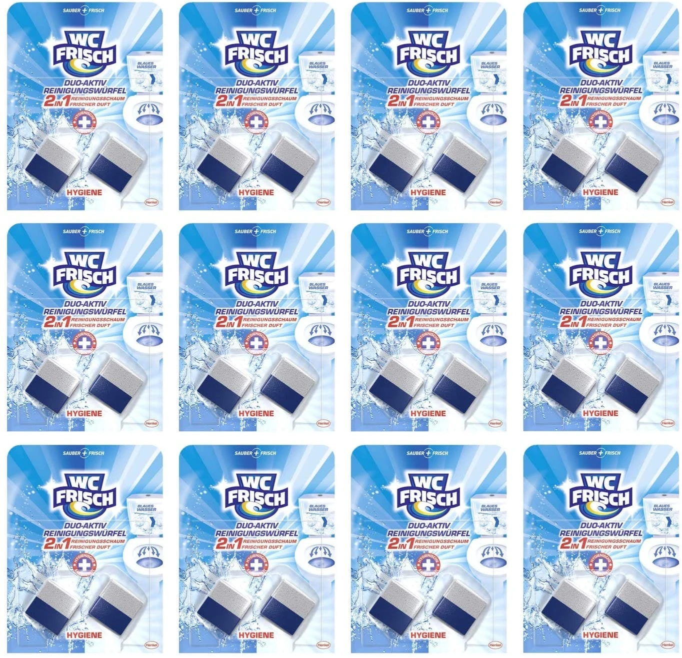 Null WC Frisch Duo-Aktiv 4er Pack Reinigungswürfel 4x2 Stück WC Reiniger Reinigung 3 Null WC Frisch Duo-Aktiv 4er Pack Reinigungswürfel 4x2 Stück WC Reiniger Reinigung – Bild 3