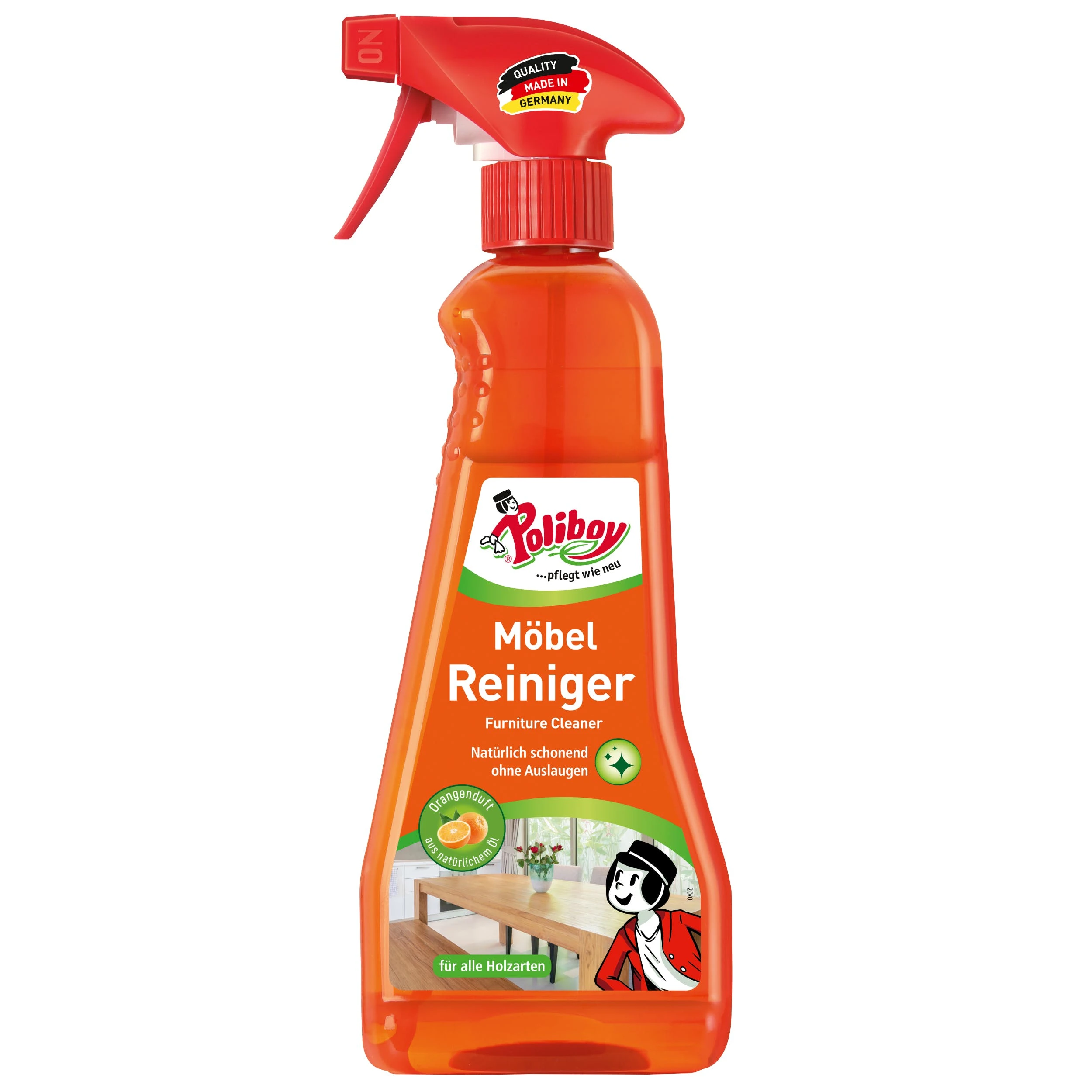 Null Poliboy Hochglanz Möbel Reiniger - Speziell Für Hochglanzflächen - Entfernt Fingerspuren Schnell Und Streifenfrei, 375 Ml - Made In Germany 2 Null Poliboy Hochglanz Möbel Reiniger - Speziell Für Hochglanzflächen - Entfernt Fingerspuren Schnell Und Streifenfrei, 375 Ml - Made In Germany – Bild 2