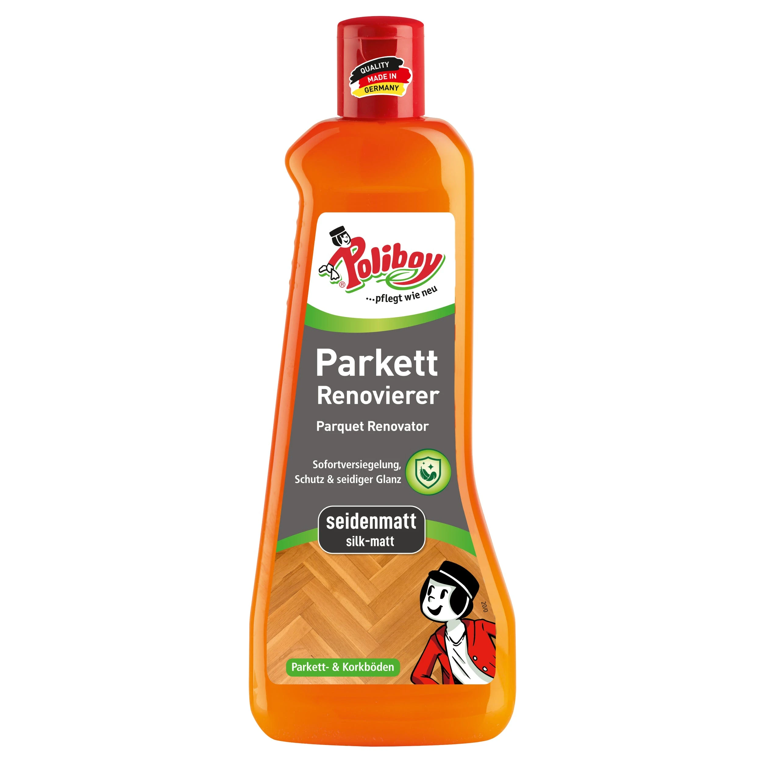 Null Poliboy Parkett Renovierer Seidenmatt - Für Strapazierte Holz- Und Korkböden - 500ml - Made In Germany 1 Null Poliboy Parkett Renovierer Seidenmatt - Für Strapazierte Holz- Und Korkböden - 500ml - Made In Germany