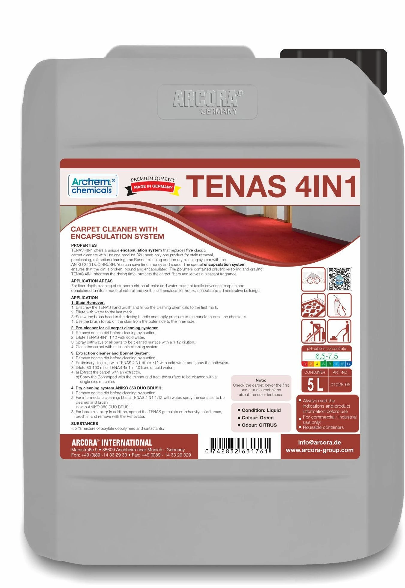 Null 5 L Teppichshampoo, Teppichreiniger 5 Null 5 L Teppichshampoo, Teppichreiniger – Bild 5