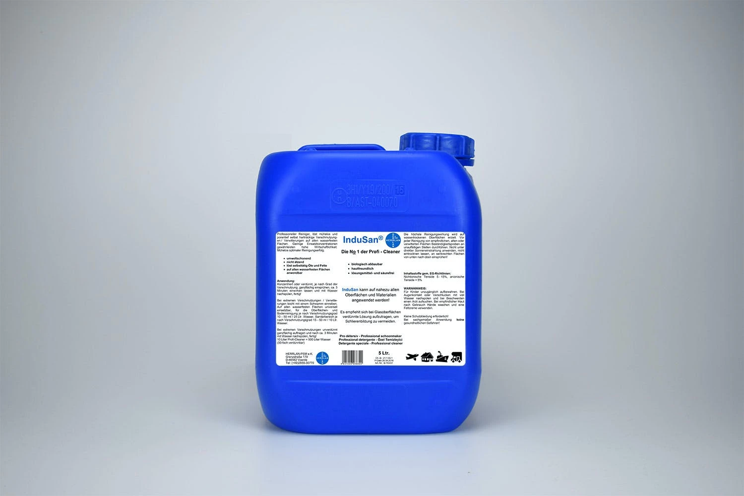 Null InduSan - Reinigungskonzentrat I 5 Liter Kanister I Neutral I Made In Germany 2 Null InduSan - Reinigungskonzentrat I 5 Liter Kanister I Neutral I Made In Germany – Bild 2