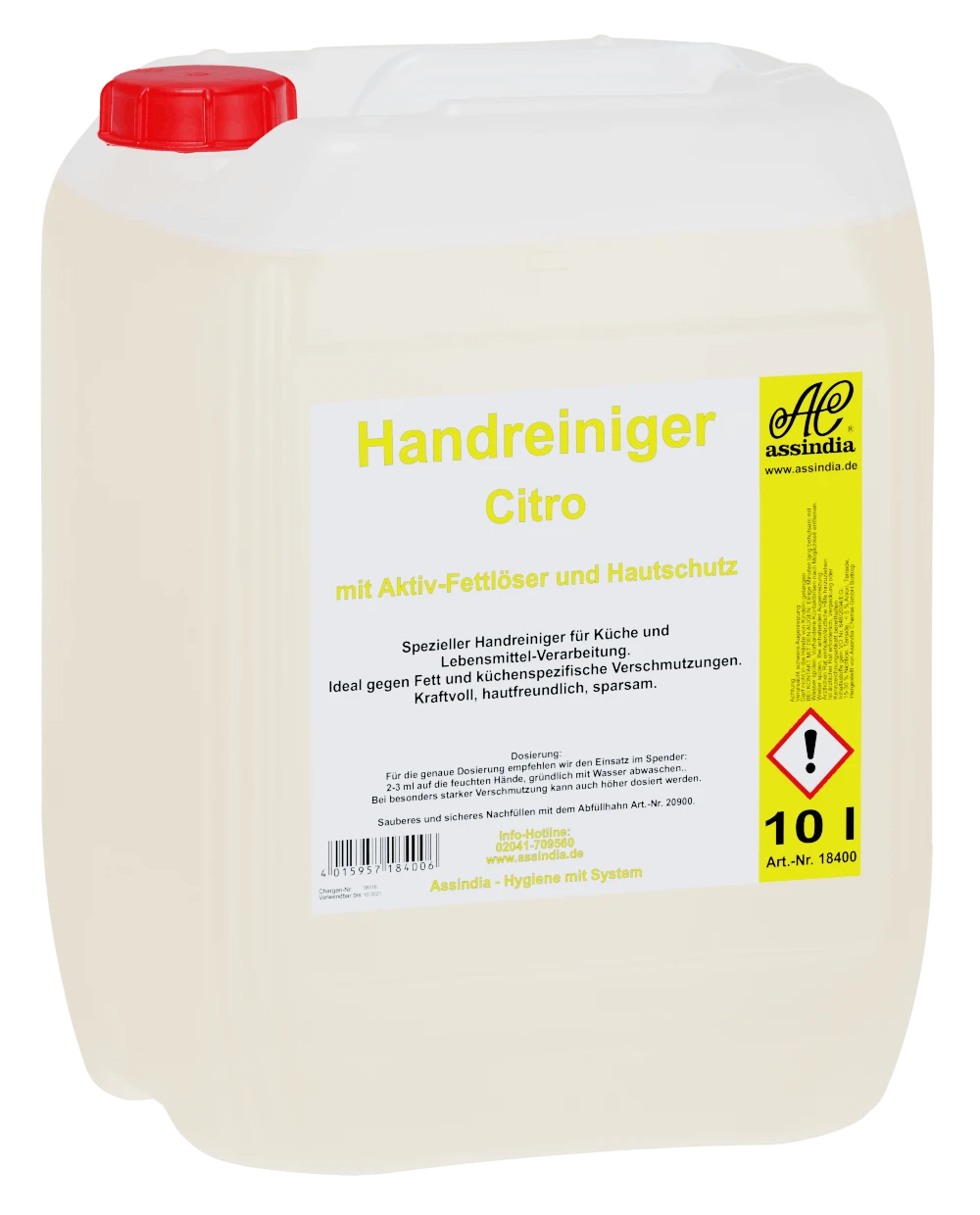 Assindia Handreiniger Citro Mit Fettlösekraft 5l 3 Assindia Handreiniger Citro Mit Fettlösekraft 5l – Bild 3