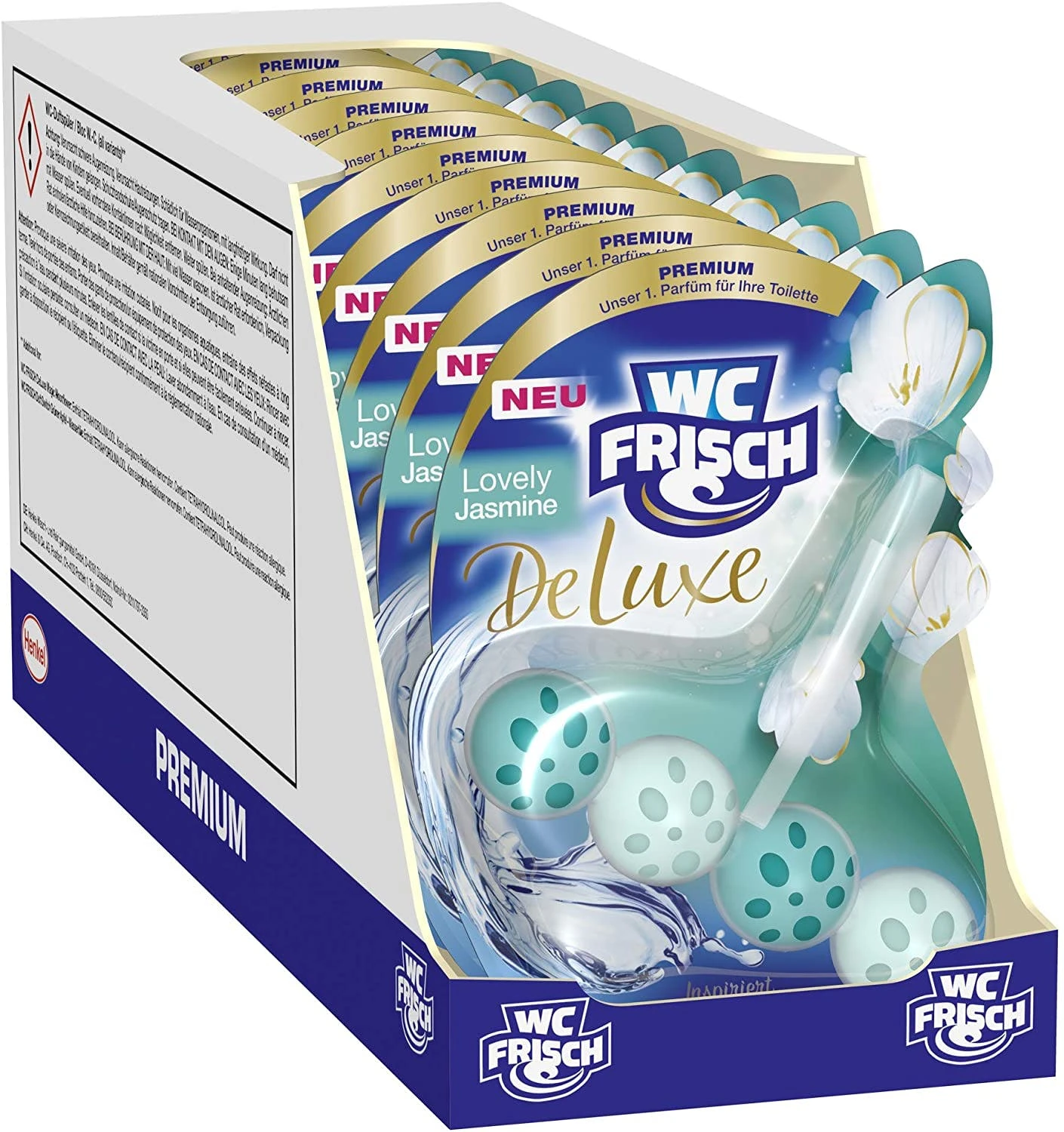 Null WC-Frisch DeLuxe Lovely Jasmin 50g WC Reiniger WC Duftspüler Reinigung 3 Null WC-Frisch DeLuxe Lovely Jasmin 50g WC Reiniger WC Duftspüler Reinigung – Bild 3