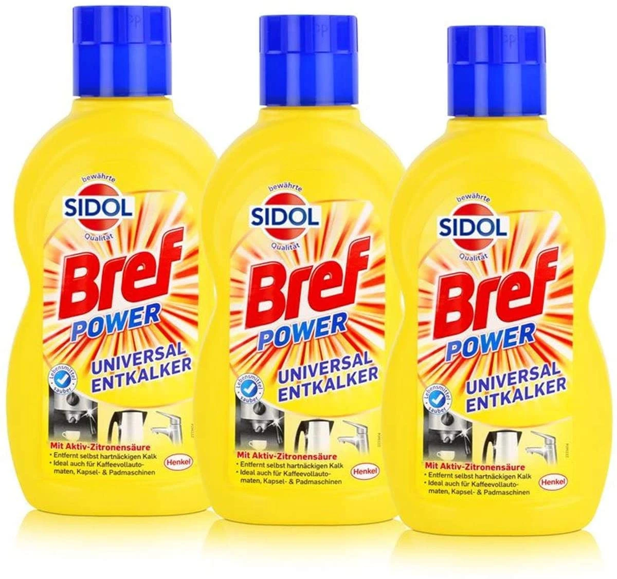 Null Bref Sidol Universal-Entkalker Reiniger 2x500 Ml Reinigungsmittel Sauberkeit 2 Null Bref Sidol Universal-Entkalker Reiniger 2x500 Ml Reinigungsmittel Sauberkeit – Bild 2