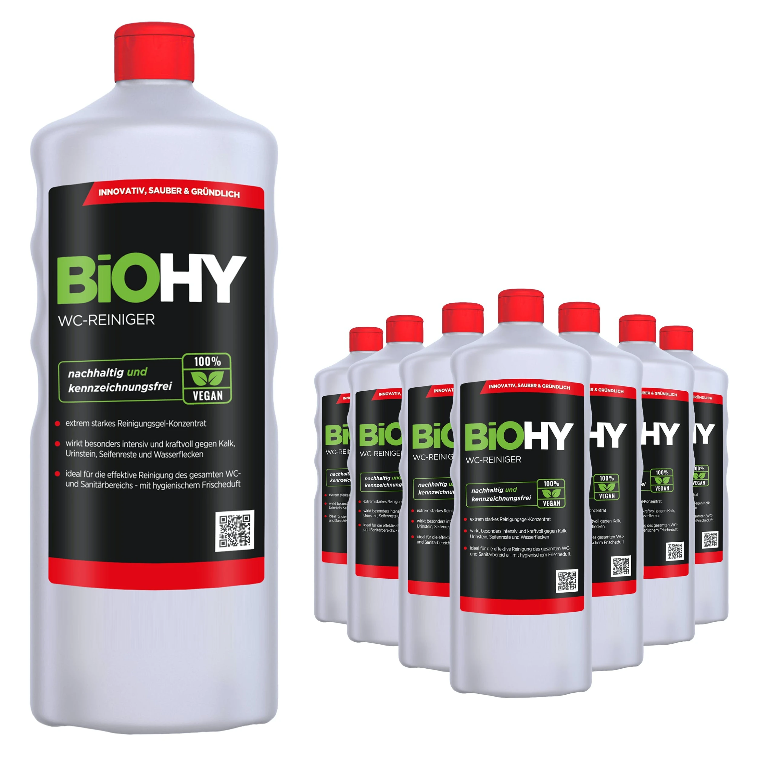 BiOHY WC-Reiniger (2x1l Flasche) | EXTRA STARK | Profi Bio Konzentrat | Dickflüssiges Reinigungs-Gel | Ideal Gegen Urinstein 4 BiOHY WC-Reiniger (2x1l Flasche) | EXTRA STARK | Profi Bio Konzentrat | Dickflüssiges Reinigungs-Gel | Ideal Gegen Urinstein – Bild 4