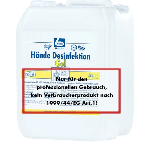 Dr-becher Dr. Becher "Dr. Becher" Hände Desinfektion 5 L Gel 6 Dr-becher Dr. Becher "Dr. Becher" Hände Desinfektion 5 L Gel – Bild 6