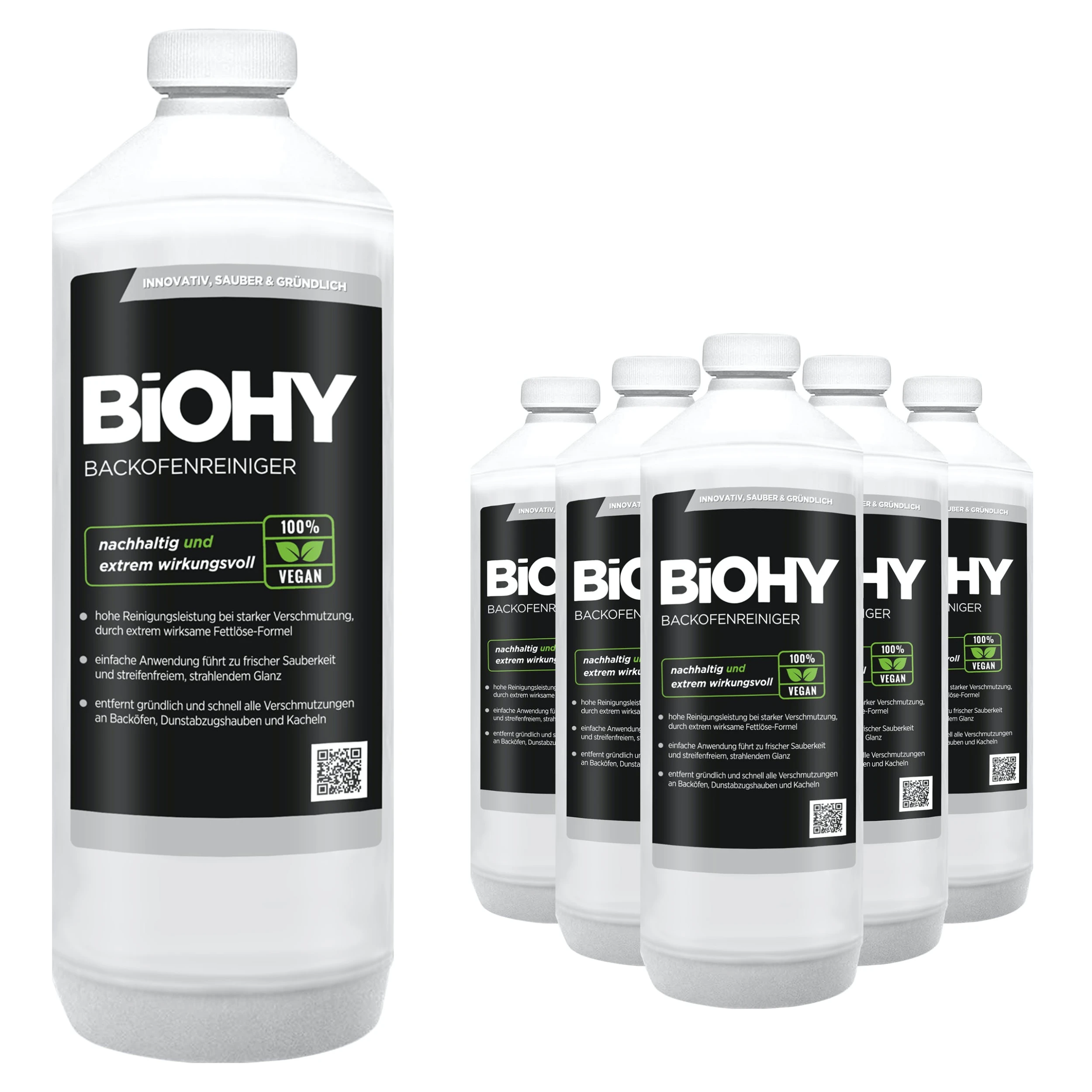 Null BiOHY Backofenreiniger Hochkonzentrat (2x1l Flasche) | Profi Grillreiniger, Fettlöser EXTRA STARK | Zur Einfachen Und Schnellen Ofenreinigung 3 Null BiOHY Backofenreiniger Hochkonzentrat (2x1l Flasche) | Profi Grillreiniger, Fettlöser EXTRA STARK | Zur Einfachen Und Schnellen Ofenreinigung – Bild 3