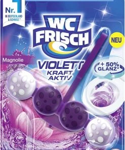 Null WC FRISCH Kraft Aktiv Violettspüler Magnolie WC-Reiniger Und Farbspüler 1 Stück