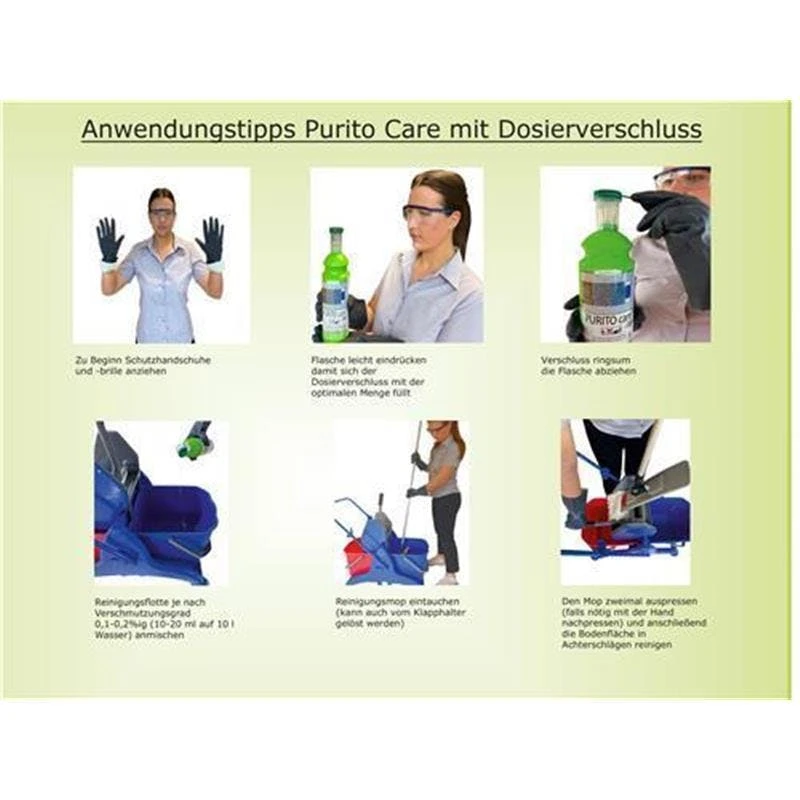 Lorito Purito CARE Hochleistungswischpflege Wischpflege PU-Reiniger Vinylpflege Bodenpflege 1 Liter 6 Lorito Purito CARE Hochleistungswischpflege Wischpflege PU-Reiniger Vinylpflege Bodenpflege 1 Liter – Bild 6