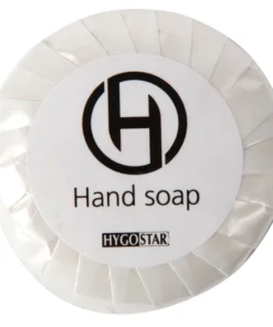 Hygostar Hotelseife Einzeln Verpackt Weiss Rund Ø 4 Cm 50 Stück Plisseefalten