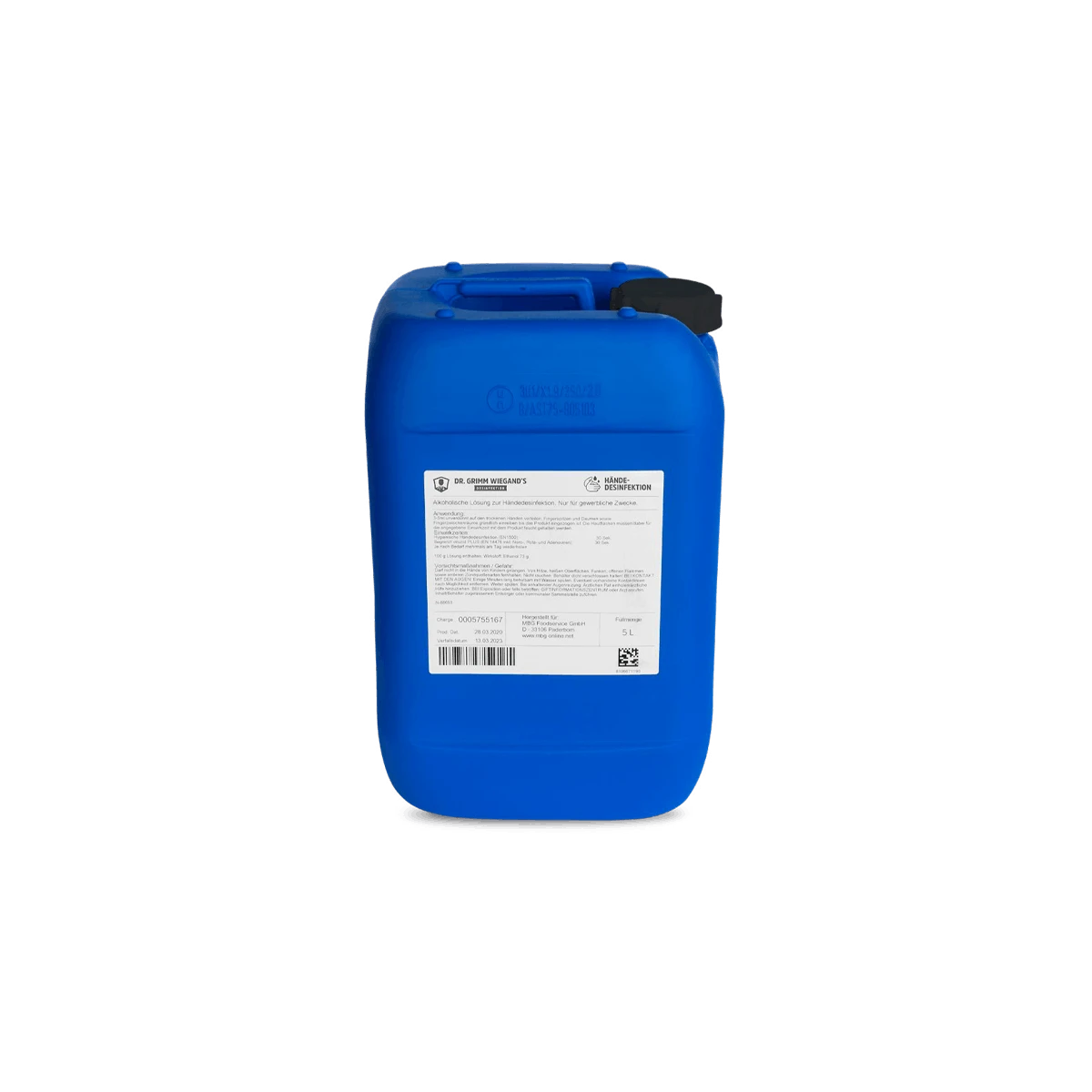 Null 12L Kanister Händedesinfektionsmittel DR. GRIMM WIEGAND´S 2 Null 12L Kanister Händedesinfektionsmittel DR. GRIMM WIEGAND´S – Bild 2