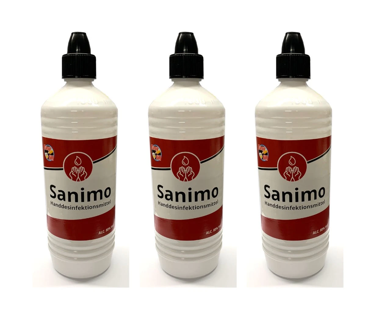 Null 12x 1000ml Sanimo Handdesinfektionsmittel - Anwendungsfertig - Nach Rezept Der WHO Desinfektionsmittel Hände Nachfüllflasche 3 Null 12x 1000ml Sanimo Handdesinfektionsmittel - Anwendungsfertig - Nach Rezept Der WHO Desinfektionsmittel Hände Nachfüllflasche – Bild 3