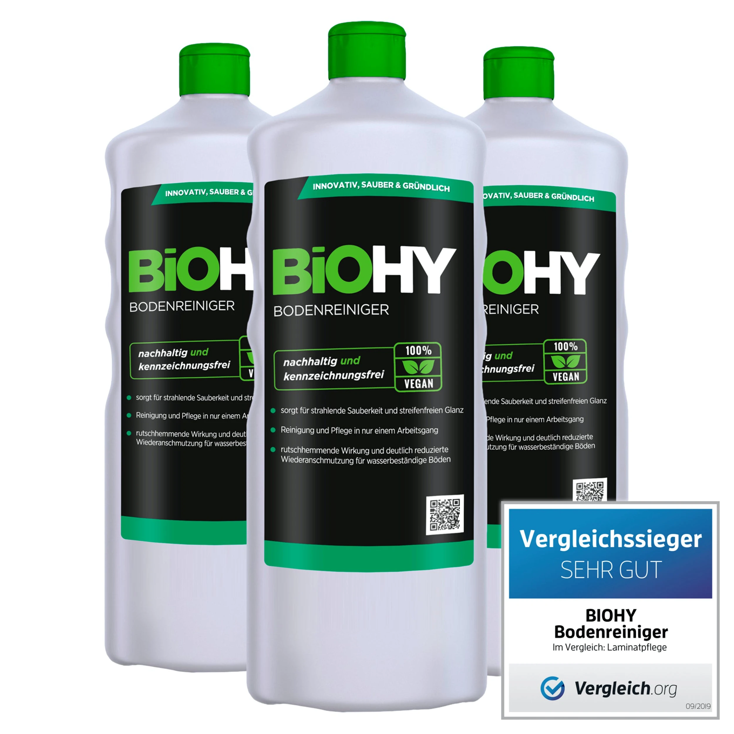 BiOHY Bodenreiniger (480x1l Flasche) | Konzentrat Für Alle Reinigungsgeräte Und Alle Hartböden | Angenehmer Geruch Und Streifenfreie Reinigung 3 BiOHY Bodenreiniger (480x1l Flasche) | Konzentrat Für Alle Reinigungsgeräte Und Alle Hartböden | Angenehmer Geruch Und Streifenfreie Reinigung – Bild 3