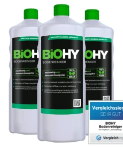 BiOHY Bodenreiniger (9x1l Flasche) | Konzentrat Für Alle Reinigungsgeräte Und Alle Hartböden | Angenehmer Geruch Und Streifenfreie Reinigung -WC Frisch-Shop 6884f663 985d 4064 872a 930aae672b4a 4