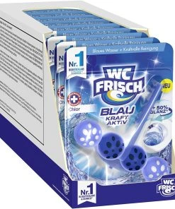 Null WC FRISCH Kraft Aktiv Blauspüler Chlor 10x50g WC Reiniger Toilettenreiniger