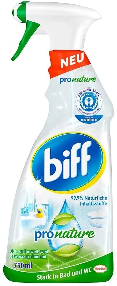 Null Biff Pro Nature Badreiniger Bad Reiniger Badezimmer Sprühflasche 2x750 Ml 4 Null Biff Pro Nature Badreiniger Bad Reiniger Badezimmer Sprühflasche 2x750 Ml – Bild 4