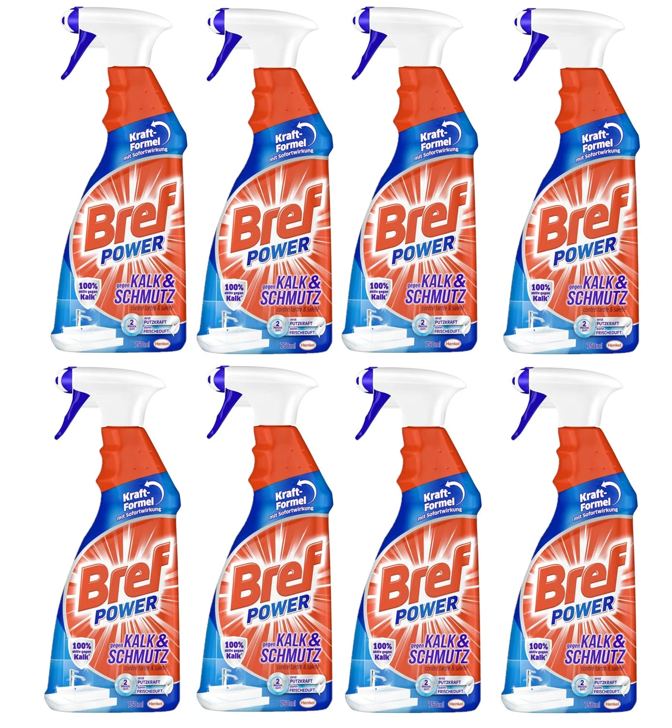 Null Bref Power Gegen Kalk Und Schmutz Kalkreiniger 4x750 Ml Sprühflasche Reiniger 3 Null Bref Power Gegen Kalk Und Schmutz Kalkreiniger 4x750 Ml Sprühflasche Reiniger – Bild 3