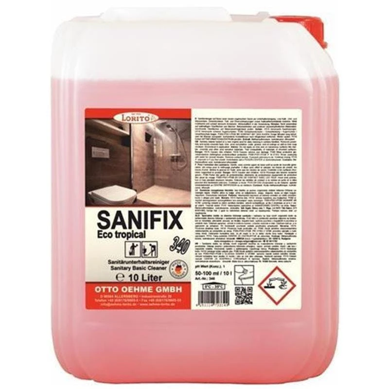 Lorito Sanifix 335 Sanitärreiniger Duftreiniger Kalklöser Kalkentferner Menthe 10 Liter 3 Lorito Sanifix 335 Sanitärreiniger Duftreiniger Kalklöser Kalkentferner Menthe 10 Liter – Bild 3