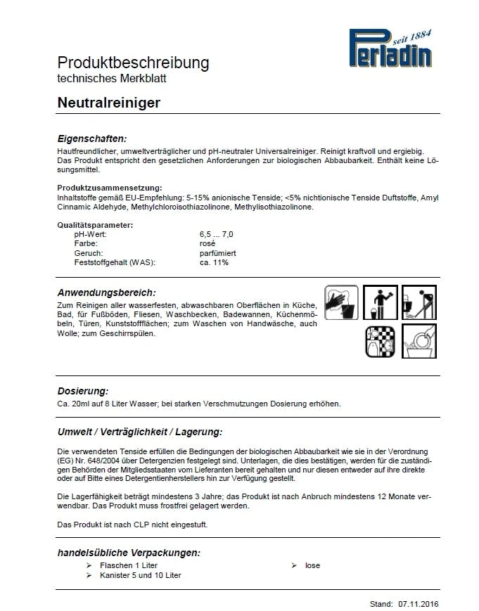 Null Perladin Premium Neutralreiniger 5 L Kanister Mit Ablasshahn Universal Reiniger 5 Liter 2 Null Perladin Premium Neutralreiniger 5 L Kanister Mit Ablasshahn Universal Reiniger 5 Liter – Bild 2