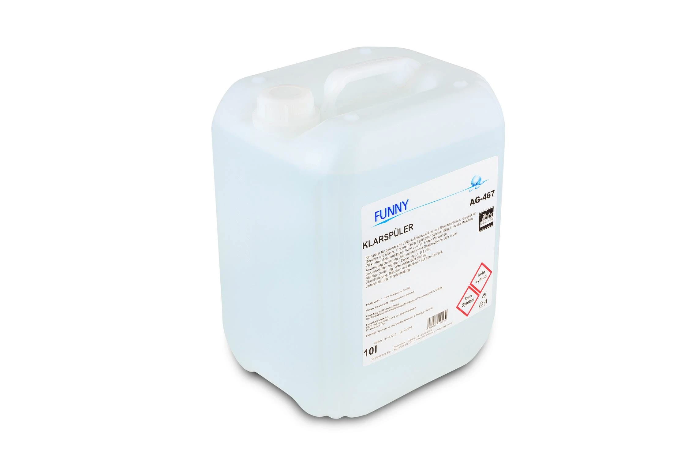 Funny Klarspüler Für Spülmaschinen, Schaumarm, Schonend, 10 Liter 6 Funny Klarspüler Für Spülmaschinen, Schaumarm, Schonend, 10 Liter – Bild 6