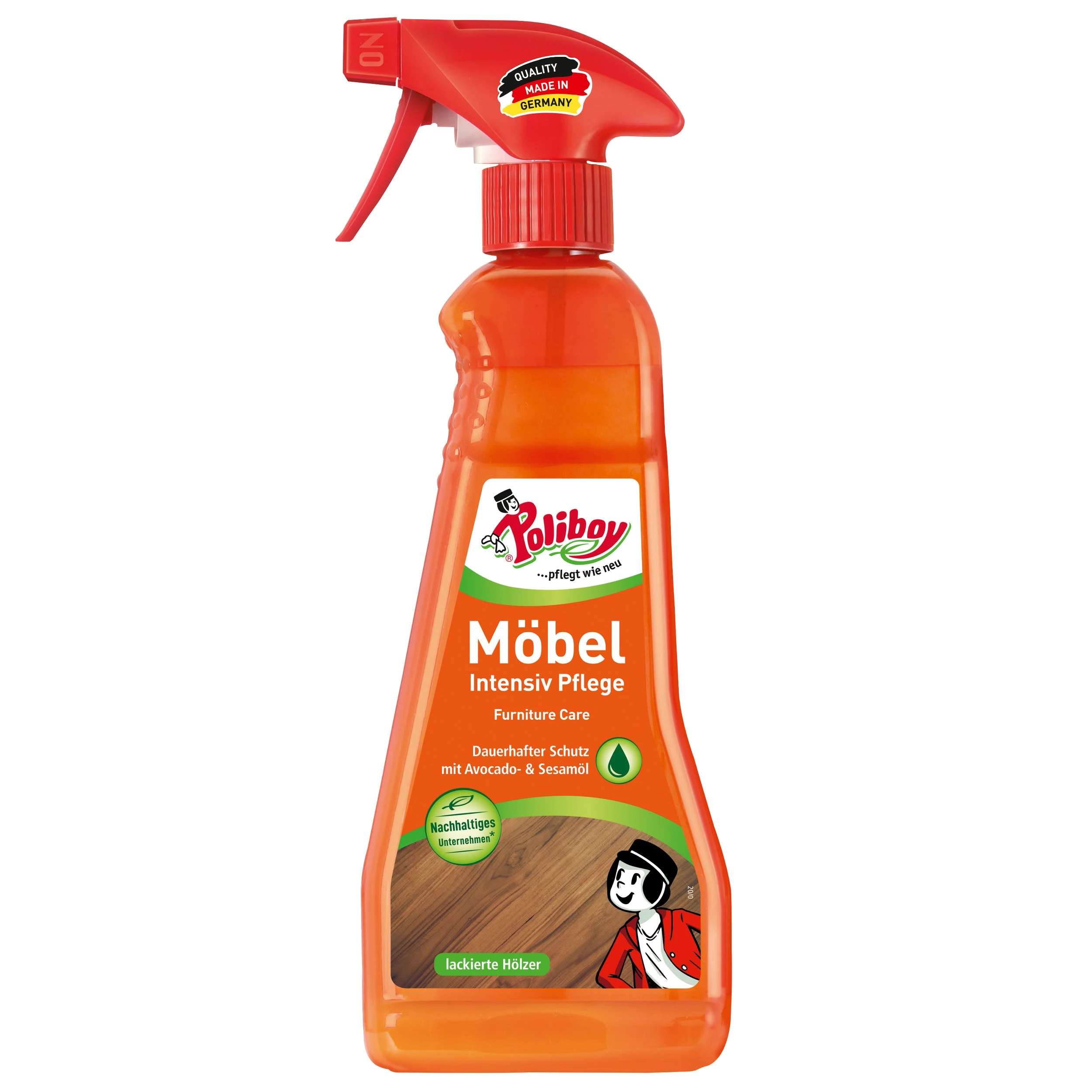 Null Poliboy Hochglanz Möbel Reiniger - Speziell Für Hochglanzflächen - Entfernt Fingerspuren Schnell Und Streifenfrei, 375 Ml - Made In Germany 3 Null Poliboy Hochglanz Möbel Reiniger - Speziell Für Hochglanzflächen - Entfernt Fingerspuren Schnell Und Streifenfrei, 375 Ml - Made In Germany – Bild 3