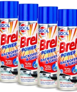 Null Bref Sidol Power Backofen & Grill Reiniger 4x500 Ml Reinigungsmittel Sauberkeit