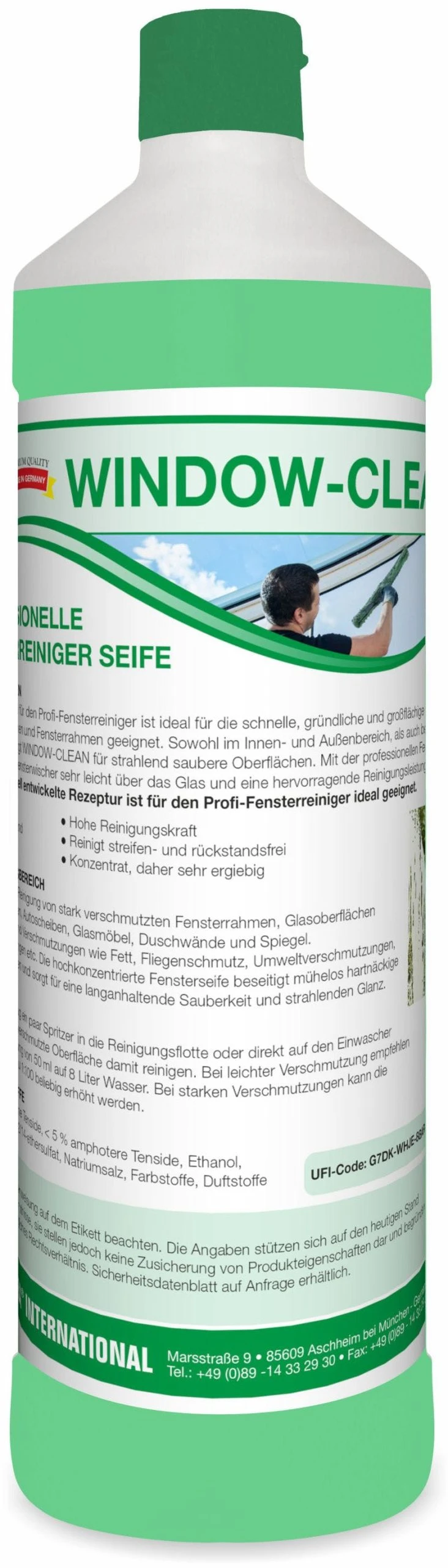 Dr-becher Dr. Becher "Dr. Becher" Fensterreiniger Konzentrat 1 L Dosierflasche 3 Dr-becher Dr. Becher "Dr. Becher" Fensterreiniger Konzentrat 1 L Dosierflasche – Bild 3