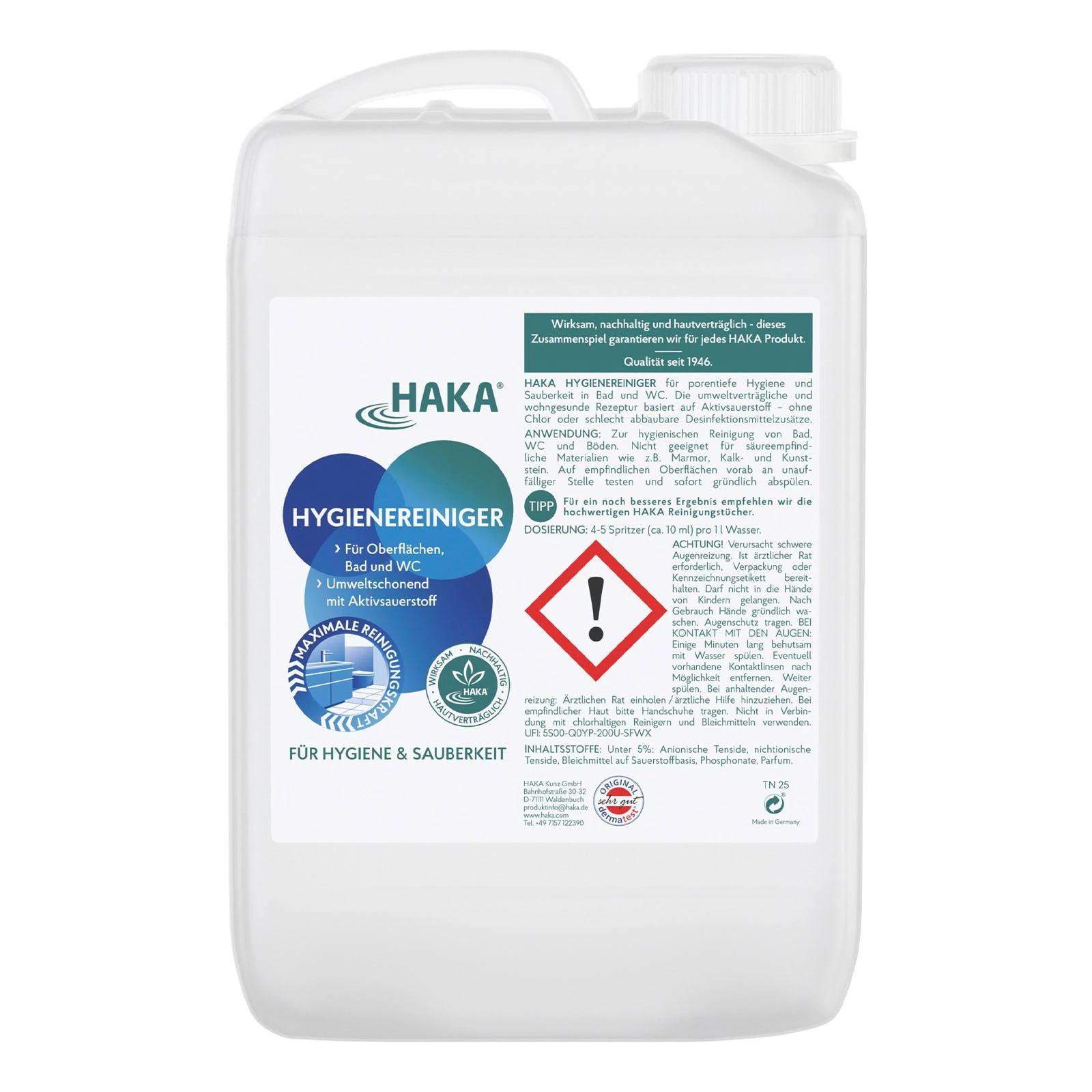 Null HAKA Hygienereiniger, 3 Liter 1 Null HAKA Hygienereiniger, 3 Liter