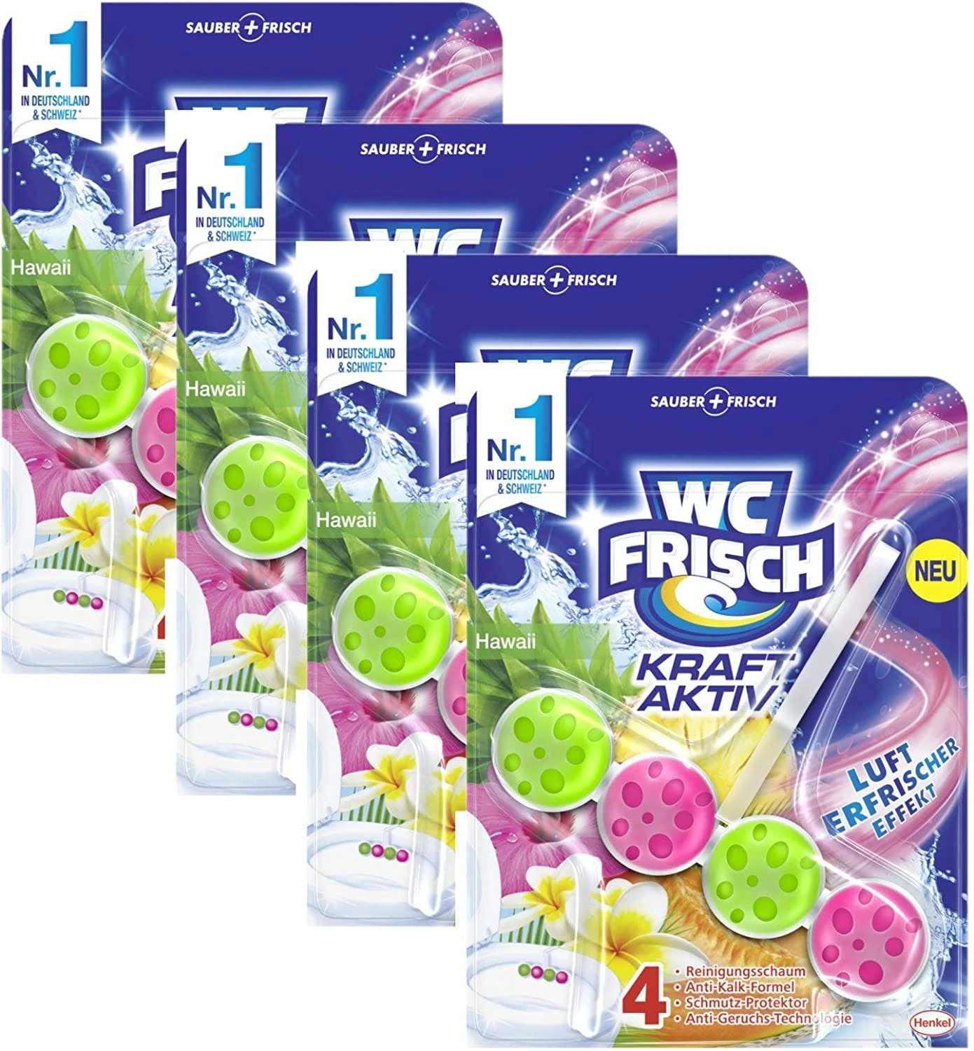 Null WC Frisch Duftspüler Set 1x 50g Minze & 1x 50g Urlaubsträume Hawaii WC Reiniger 4 Null WC Frisch Duftspüler Set 1x 50g Minze & 1x 50g Urlaubsträume Hawaii WC Reiniger – Bild 4