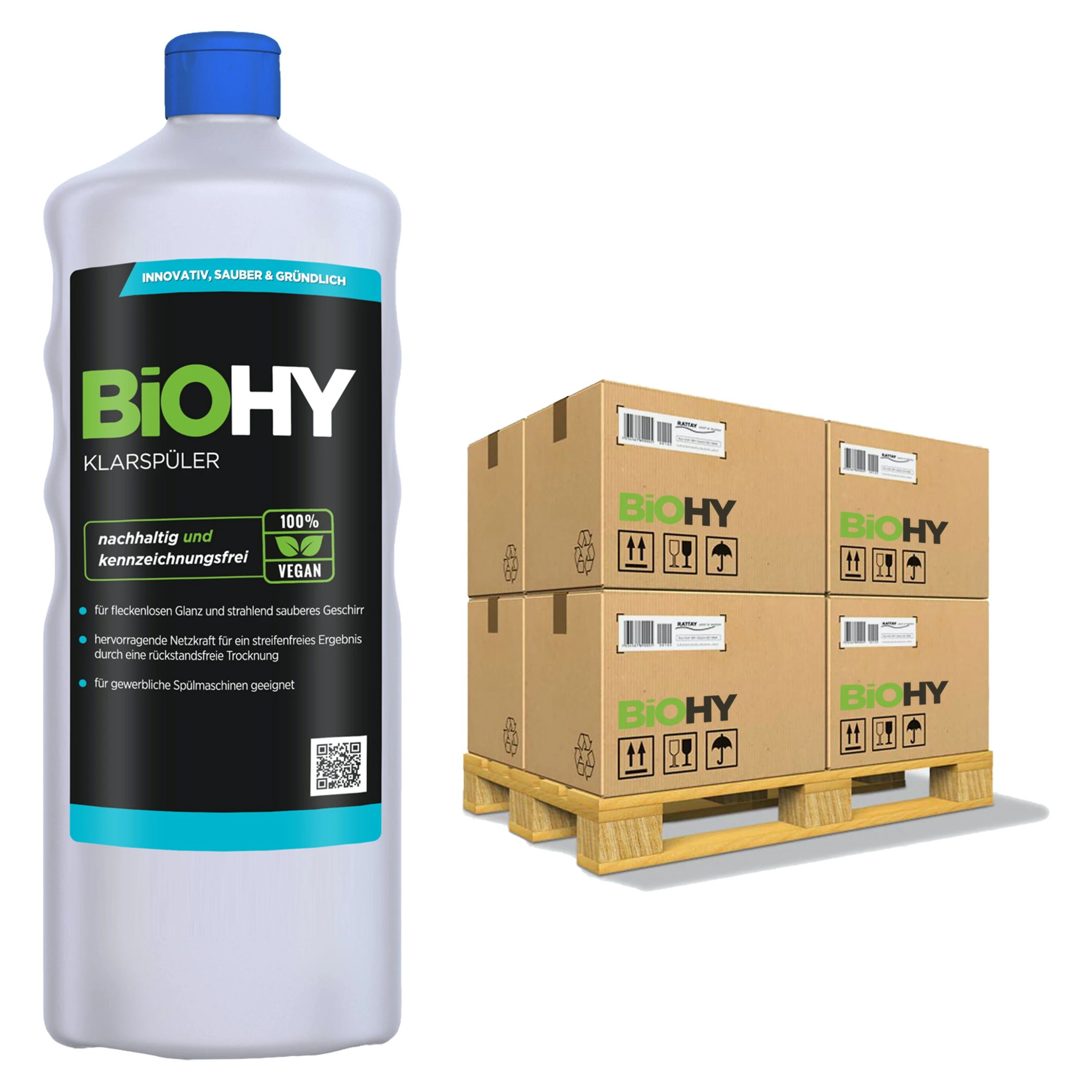 Null BiOHY Klarspüler (1l Flasche) | Ökologisches Hochkonzentrat | Geeignet Für Alle Spülmaschinen, Für Unschlagbaren Glanz Auf Gläsern & Geschirr 4 Null BiOHY Klarspüler (1l Flasche) | Ökologisches Hochkonzentrat | Geeignet Für Alle Spülmaschinen, Für Unschlagbaren Glanz Auf Gläsern & Geschirr – Bild 4