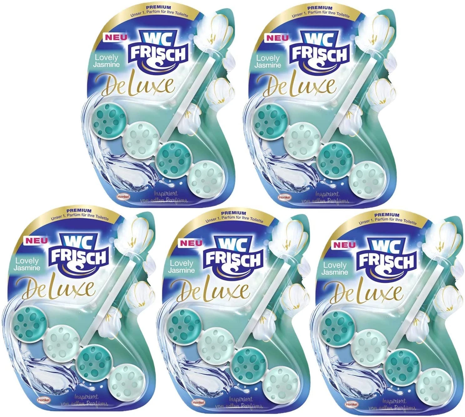 Null WC-Frisch DeLuxe Lovely Jasmin 50g WC Reiniger WC Duftspüler Reinigung 2 Null WC-Frisch DeLuxe Lovely Jasmin 50g WC Reiniger WC Duftspüler Reinigung – Bild 2