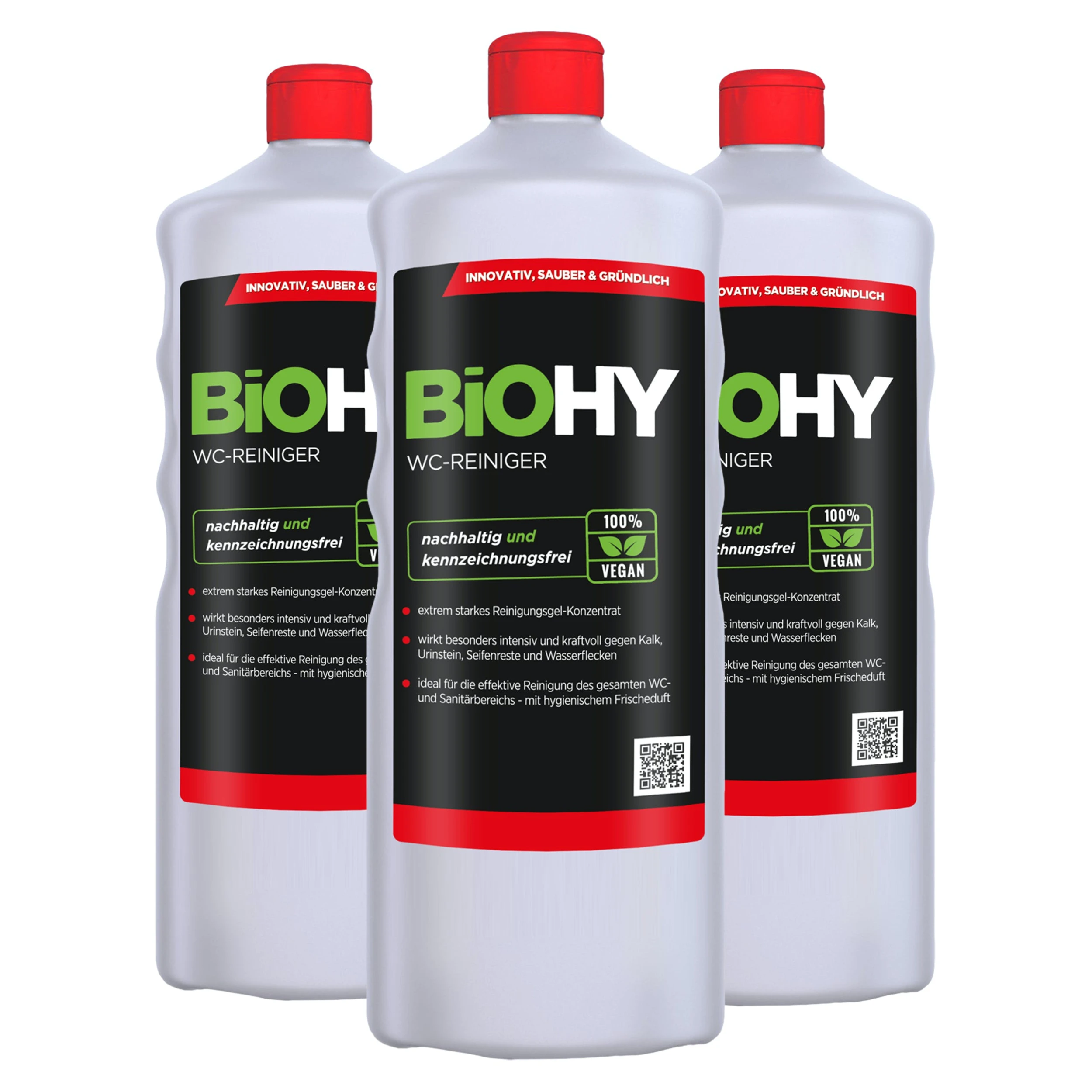BiOHY WC-Reiniger (3x1l Flasche) | EXTRA STARK | Profi Bio Konzentrat | Dickflüssiges Reinigungs-Gel | Ideal Gegen Urinstein 1 BiOHY WC-Reiniger (3x1l Flasche) | EXTRA STARK | Profi Bio Konzentrat | Dickflüssiges Reinigungs-Gel | Ideal Gegen Urinstein