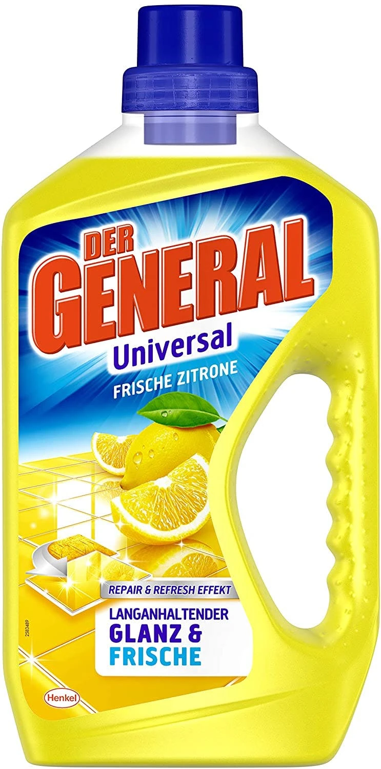 Null Der General Universal Frische Zitrone Allzweckreiniger 8x750 Ml Reiniger 6 Null Der General Universal Frische Zitrone Allzweckreiniger 8x750 Ml Reiniger – Bild 6