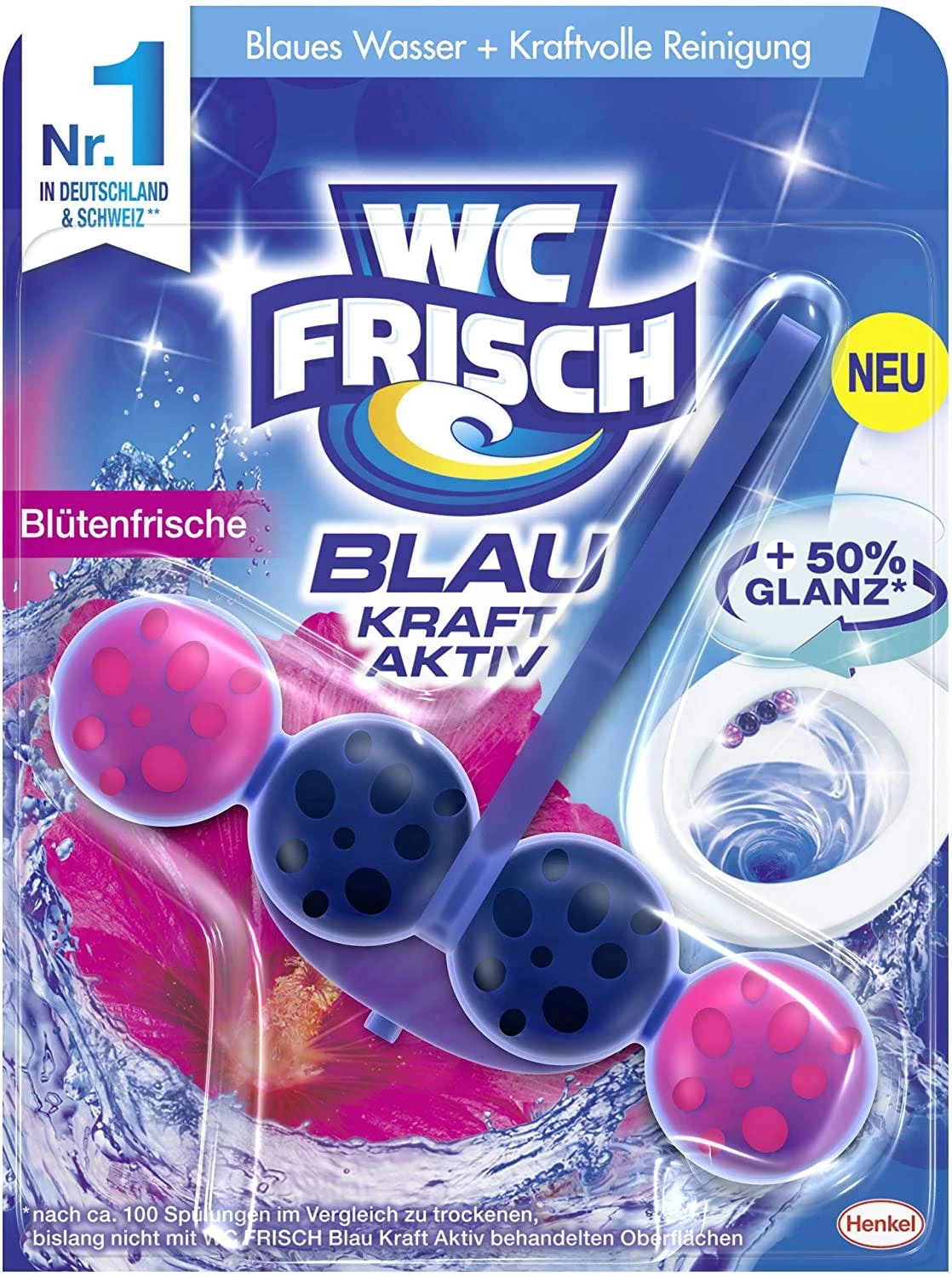 Null WC-Frisch Kraft Aktiv Duftspüler Blütenfrische 5x150g WC Reiniger Reinigung 5 Null WC-Frisch Kraft Aktiv Duftspüler Blütenfrische 5x150g WC Reiniger Reinigung – Bild 5